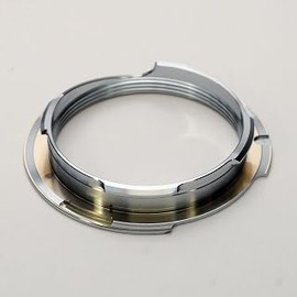 Rayqual LM35-135W Domestic Lens Mount Adapter for Leica LM Ring 35-135 Lens with Infinity Lock Lever (Semi-Cut) Silver