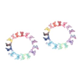 LIFKOME 30pcs Double Layer Butterfly Hair Clips for Women and Girls Gauze Barrette Accessories for Parties Weddings and Daily Wear