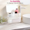 AREYZIN Plastic Storage Baskets With Lid Organizing Container Lidded Knit