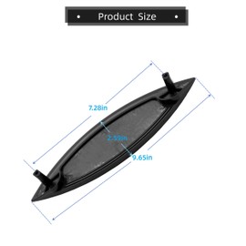 8559751 Black Dryer Door Handle Compatible with Whirlpool Kenmore Clothes Dryer - Replaces 1063630 8519332