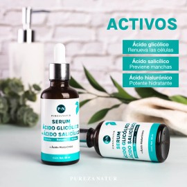 Ácido Glicólico + Salicílico Suero Facial Todo Tipo De Piel Día/noche