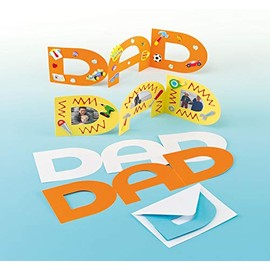 Baker Ross ET484 Dad Greeting Card Blanks (Pack of 8)