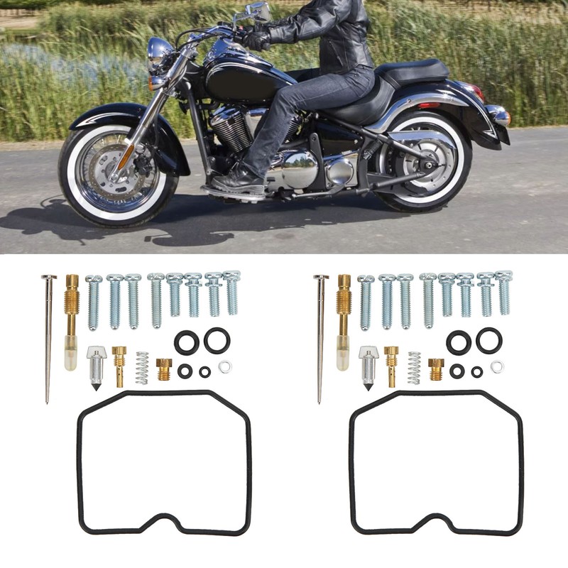 Motorcycle Carburetor Repair Gaskets Spring Kit Replacement for Vulcan 500