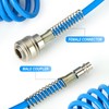 ERGAOBOY 1Pcs 8mm Polyurethane Air Compressor Hose, 5m Blue Retractable