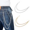 Frutain 2 Pcs Pants Wallet Chains for Men Women Heavy