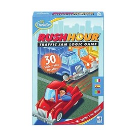 Ravensburger 8+ Logic Game, Red, Portable, Traffic, 30 Challenges, 16 Vehicles, 1 Game Plan, User Manual with Solutions