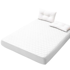 Melvint Fitted Sheet, Double Padded Fitted Sheet, Waterproof Bedwetting Pad, Anti-Bacterial, Odor Resistant, Dust Mite Resistant, Waterproof Sheet, Nursing, Babies, Pets, Sleeping Sweating, Washable,