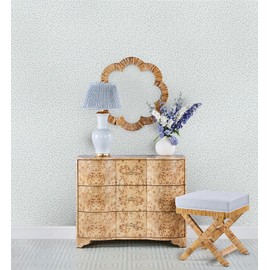 NuWallpaper x Society Social Sea Fern Blue Mist Peel and Stick Wallpaper, SSS6307