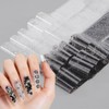 20 Rolls Black White Lace Foil for Nails Lace Nail