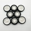 8PCS Toy Car Wheels 38mm Rubber Tire for Remote Control