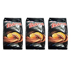 Ulker Biskrem Cocoa Cream Filled Cookies (3 Pack, Total of 615g)