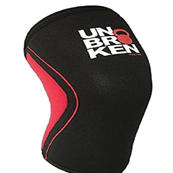 Unbrokenshop.com Reversible 7mm Knee Sleeve for Weightlifting, Strongman, Cross Fit,