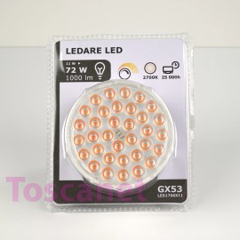 Ikea LEDARE GX53 LED Bulb 1000 lumen 2700 K Dimmable 803.650.91, NEW