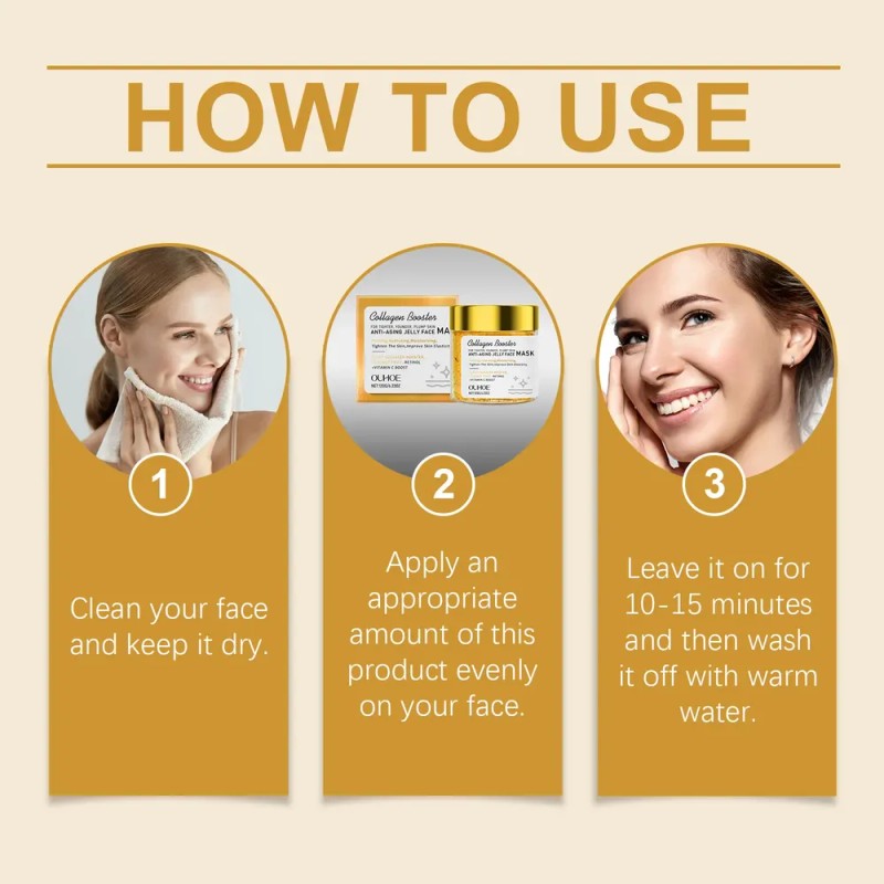 Ouhoe - Mascarilla Gel Antiedad Con Colágeno Y Retinol Ouhoe