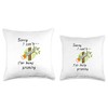 Ironic Arborist Worker Pruning Tree Surgeon Throw Pillow