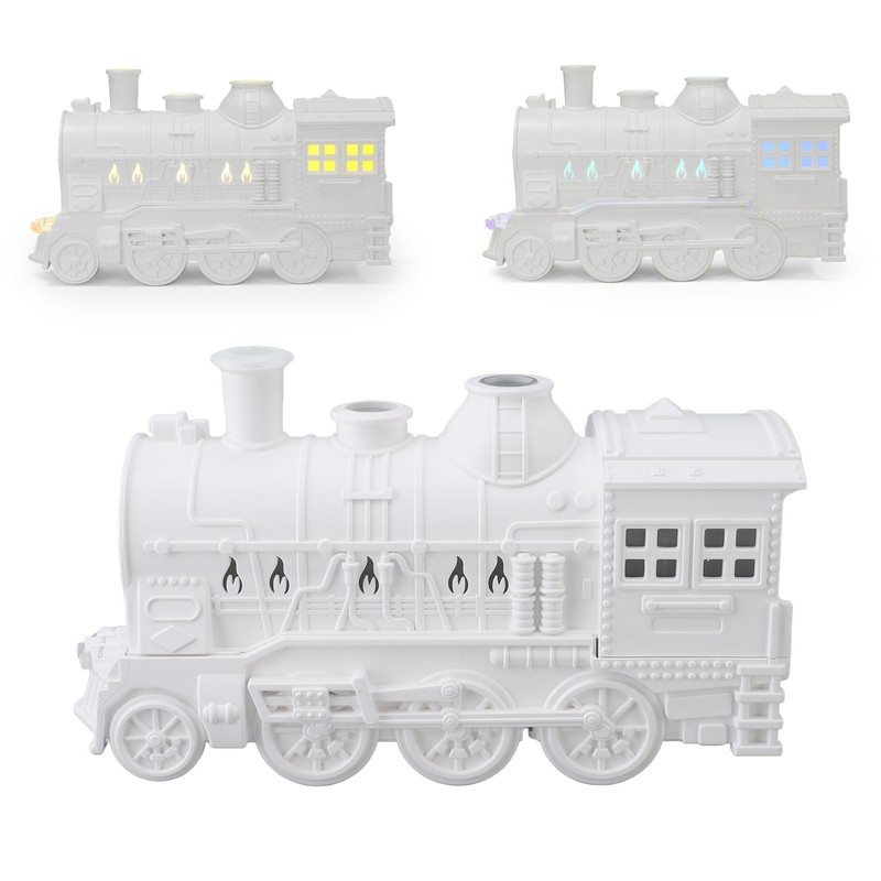 Essential Oil Diffuser 300ml 2 Light Modes Train Shape Aroma