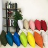 4-Pack Cotton Comfortable Solid Decorative Throw Pillow Case Square Cushion