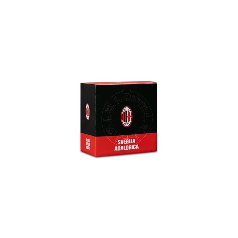 Seven Sveglia analogica A.C. MILAN al quarzo con movimento continuo,
