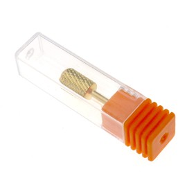 The Lord of the Tools 1x Tungsten Steel Electric Nail File Drill Bit Carbide Manicure Nail Art Drill File Bit 3/32" Gold