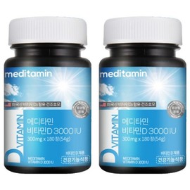 Meditamine Vitamin D 3000IU Seaweed Calcium 180 Tablets 2 / 메디타민 비타민D 3000IU 해조칼슘 180정 2개