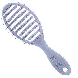 Kumi Blue Detangling Hair Brush - Wheat Straw Derived Anti-Breakage detangling Brush, Flexible Straw Brush for Wet and Dry Hair - Ideal for Home Use - Eco Friendly Hairbrush