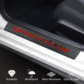 Car Door Sill Protector for Santa Cruz, Door Sill Guard Decoration Compatible with Hyundai Santa Cruz Accessories