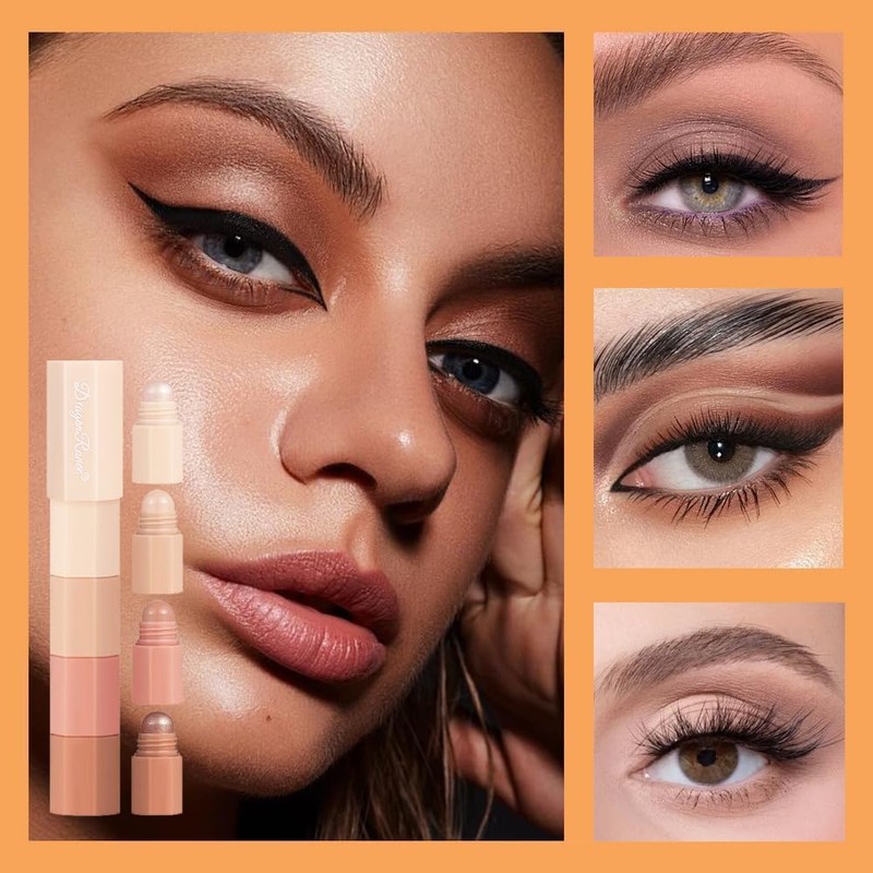 4 Colour Sombra de Ojos Stick Sets, En Barra Eyeshadow
