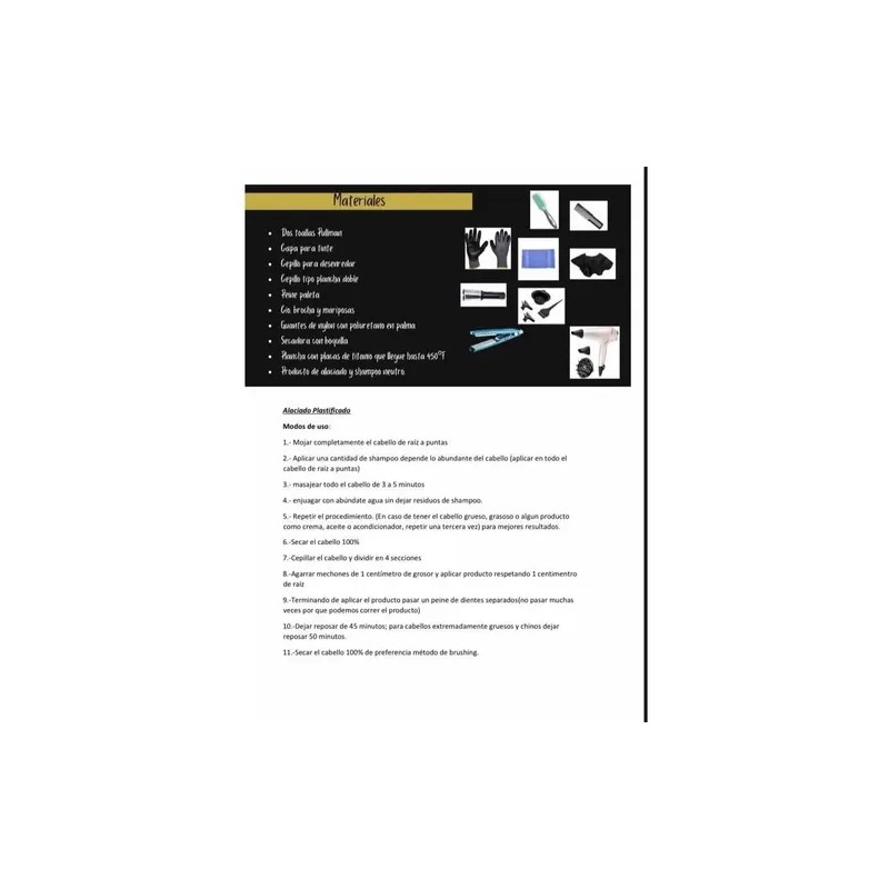Alaciado Nanoplastia 500ml Kit