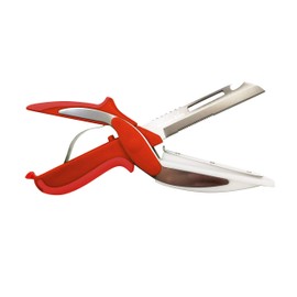 6-in-1 Kitchen Scissors - Kitchen Knife, Cutting Board, Vegetable Peeler, Bottle Opener, Fish Scaler & Food Chopper All In One