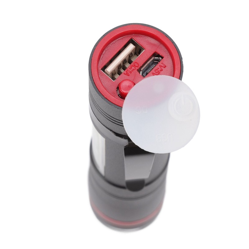 LED Flashlight Multifunction Highlight Telescopic Zoom Rechargeable Waterproof Mini Flashlight