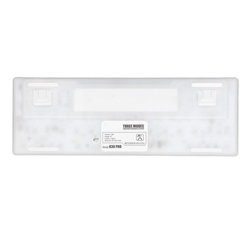 Mechanical Keyboard Bluetooth 2.4G Wireless Wired Hot Swappable White Switch