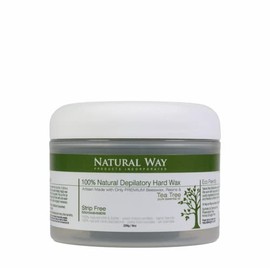 Natural Way Hard Wax: Face & Body Waxing | Tea Tree Formula Microwaveable - 8oz