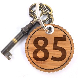 Mr & Mrs Panda Rundwelle Key Number 85 – 100% Handmade Bamboo – Characters, Numbers, Letters, Alphabet Letters Number 85 Hotel Rooms Hotel Rooms Hotel, Hotel, Restaurant, Hotel Room, Hotel Key Chain Pendant