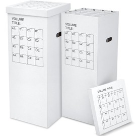 PerKoop 2 Pack Blueprint Holder Storage Organizer for Storing Poster Anchor Charts 32 Slots 37 x 14.2 x 14.2 Inch Blueprint Roll File Holder for Architectural Map School Office Home Items