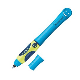 Pelikan griffix® Tintenschreiber für Rechtshänder, Neon Fresh Blue, mit Laser-Gravur, Ergonomisches Schreiblernsystem