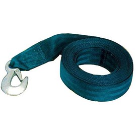 White Water 58406 Teal Boat Winch Strap with Hook, 2" x 20'