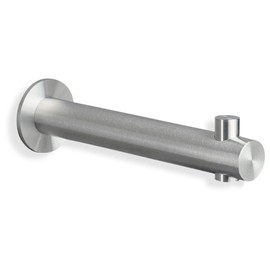 PHOS Design Coat Hook with Concealed Screw Connection, Length 20 cm, Wall Hook for Heavy Loads, Solid Stainless Steel, Matt Polished, Multifunctional Hook