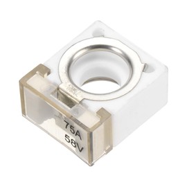 MECCANIXITY Terminal Fuse, 75A Terminal Block Fuse, 58V DC Marine Rated Battery Fuse and Terminal Block, for The Circuit Protection of Automobiles RVs Cranes Ships Charging