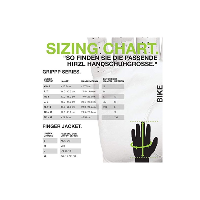 HIRZL GRIPPP Comfort FF (All Black 9)