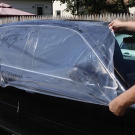 ArmorDillo High Tack Collision Wrap Free Utility Knife 3 Mil 3-Ply Self Adhesive Crash Wrap for Cars, Collision, Towing, Salvage & Auto Repair, Heavy Duty 60 Day UVI Protection - 36" x200ft