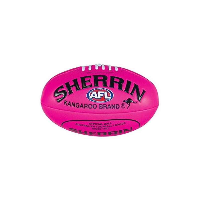 Sherrin AFL Super Soft Touch Football, Pink, Size 3