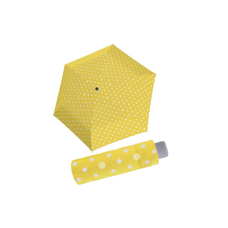 Doppler Mini Children's Pocket Umbrella Dots, yellow, Pocket umbrella super
