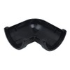 FLOPLAST 112mm Round Gutter Pipe 90 Degree Angle - Black