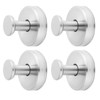 Anrbb 4 Stück Saugnapf Haken, Handtuchhalter Ohne Bohren, Gebürstetes Nickel