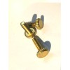 LOT OF 3 BP STEEL KNURLED HEAD THUMB SCREW #8/32