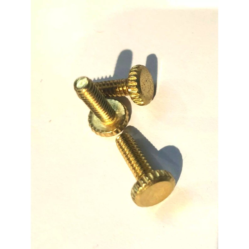 LOT OF 3 BP STEEL KNURLED HEAD THUMB SCREW #8/32