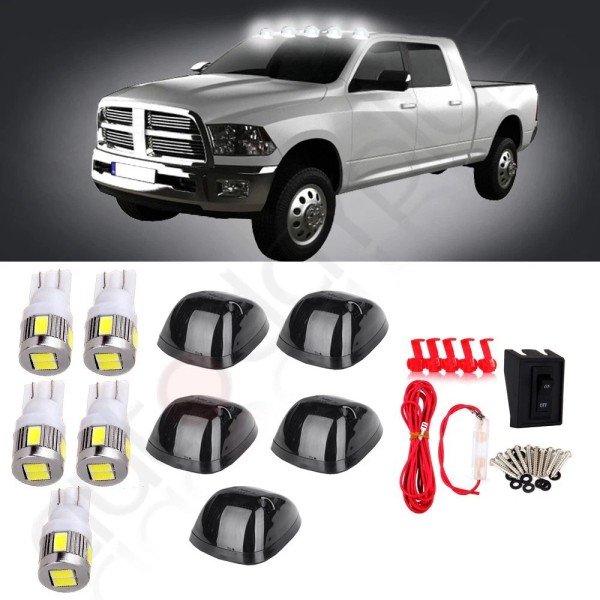 Autodayplus 5x Smoke Lens Cab Marker Running Lights Xenon White