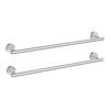 Newfun 24 Inch Brushed Nickel Bathroom Towel Holder,2Pcs Towel Bar