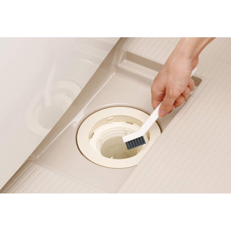 Aiwa Bathroom Cleaning Brush, White, 17.5 x 4 x 1,
