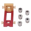 Drill Hole Guide Jig, 6Pcs Cross Flat Hole Puncher Drilling